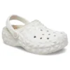 Classic Lined Geometric Clogs “White”