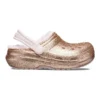 Classic Lined Glitter Clog “Gold Pink”