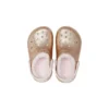 Classic Lined Glitter Clog “Gold Pink”