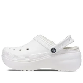 Classic Lined Platform Clogs “White”