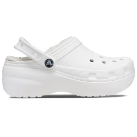 Classic Lined Platform Clogs “White”