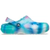 Classic Lined Solarized Clogs “White Blue Aqua”