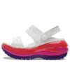 Classic Mega Crush Sandal “Hvid Rød Lilla”