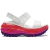 Classic Mega Crush Sandal “Hvid Rød Lilla”