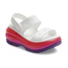 Classic Mega Crush Sandal “Hvid Rød Lilla”
