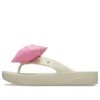 Classic Platform Bow Klipklappere “Beige Pink”