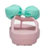 Classic Platform Bow Klipklappere “Pink Teal”