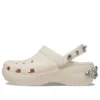 Classic Platform Tiara Clogs “Beige”
