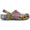 Classic Retro Floral Clogs “Yellow Pink”