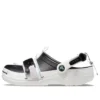 Classic Zip Tie Buckle Clogs “Black White”