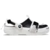 Classic Zip Tie Buckle Clogs “Black White”