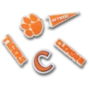 Clemson Univ 5-pak Jibbitz-vedhæng