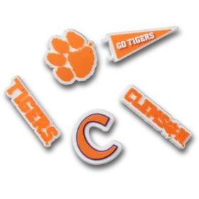 Clemson Univ 5-pak Jibbitz-vedhæng
