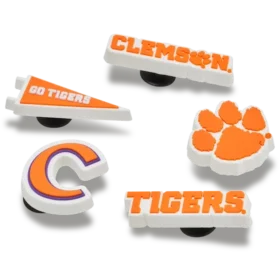 Clemson Univ 5-pak Jibbitz-vedhæng