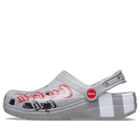 Coca-Cola x Crocs Crossover Light X udendørs flade sko, casual sports-sandaler til både mænd og kvinder i gråt