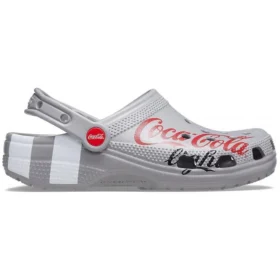 Coca-Cola x Crocs Crossover Light X udendørs flade sko, casual sports-sandaler til både mænd og kvinder i gråt