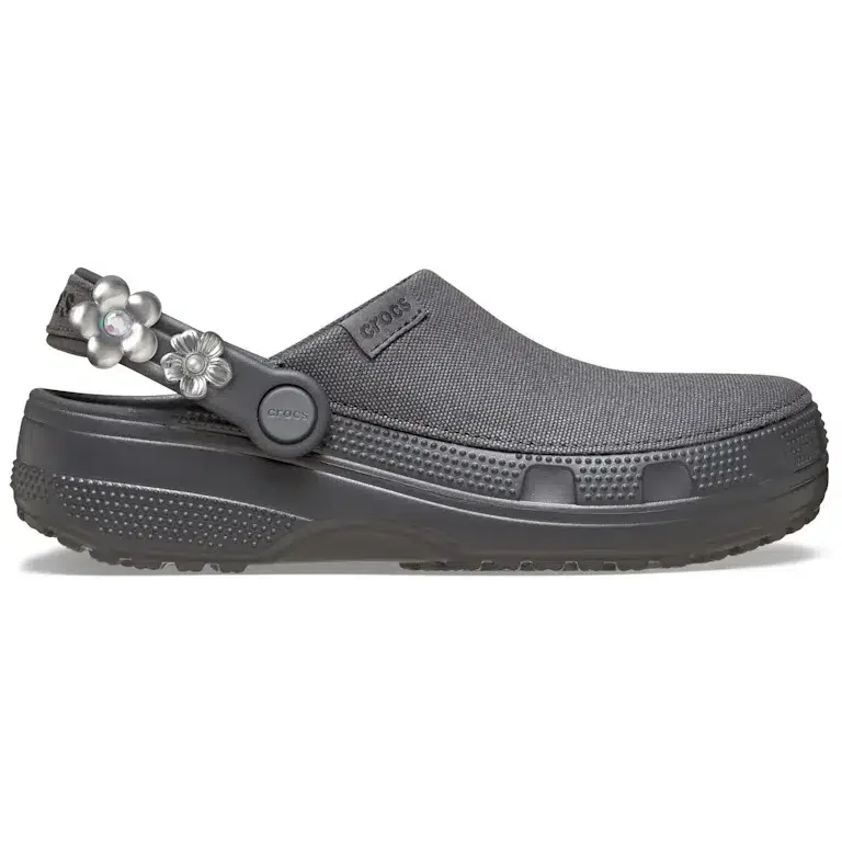 Crafted Silver Flowers Clog Crafted Silver Flowers Clog