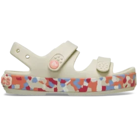 Crocband™ Cruiser Glow Confetti-båndsandal til småbørn
