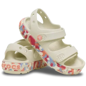 Crocband™ Cruiser Glow Confetti-båndsandal til småbørn