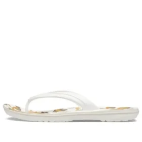 Crocband-klipklappere med print “White Tan”