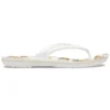 Crocband-klipklappere med print “White Tan”
