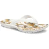 Crocband-klipklappere med print “White Tan”