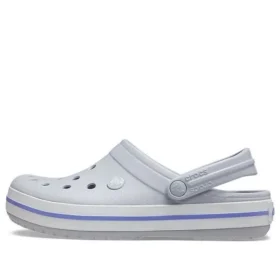 Crocband lette, slidstærke unisex-sandaler i gråt