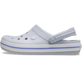 Crocband lette, slidstærke unisex-sandaler i gråt