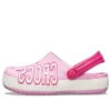 Crocband Logo Clogs “Pink White”