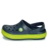 Crocband med udskæringer og rund tå “Navy Green”