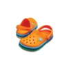 Crocband Rainbow Band Clogs “Orange Blue”