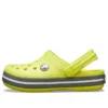 Crocband-udskæringsdetaljer, træClog med rund tå “Yellow Grey”