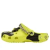 Crocs x MCM Clogs med camouflagemønster “Neon Yellow”