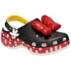Crocs x Minnie Mouse klassiske Platform Clogs “Sort Rød Hvid”