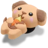 Cutie Ice Cream Puppy Jibbitz-vedhæng
