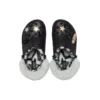 Disco Classic Lined Disco Glitter Clogs “Sort Hvid”