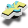 Disney-figurer, bogstav F, Jibbitz-vedhæng Disney-figurer, bogstav F, Jibbitz-vedhæng