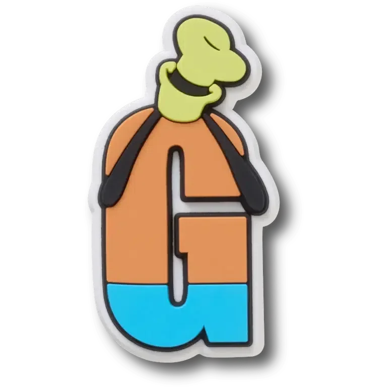 Disney-figurer, bogstav G, Jibbitz-vedhæng Disney-figurer, bogstav G, Jibbitz-vedhæng