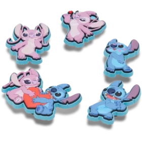 Disney Stitch & Angel 5-pak Jibbitz-skovedhæng