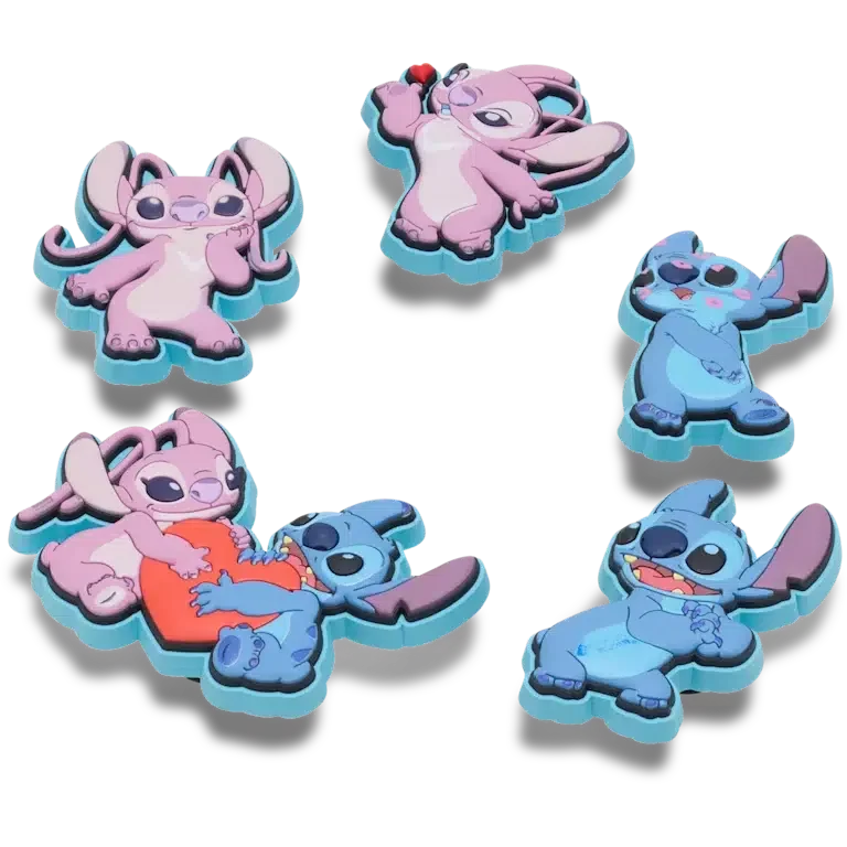 Disney Stitch & Angel 5-pak Jibbitz-skovedhæng Disney Stitch & Angel 5-pak Jibbitz-skovedhæng