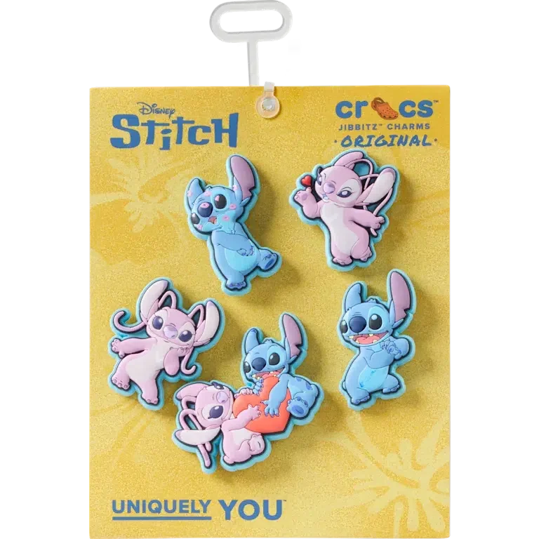 Disney Stitch & Angel 5-pak Jibbitz-skovedhæng Disney Stitch & Angel 5-pak Jibbitz-skovedhæng