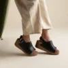Dylan-sandaler med nitter og platform Dylan-sandaler med nitter og platform