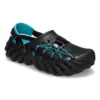Echo Reflective Laces Clog “Black Teal”