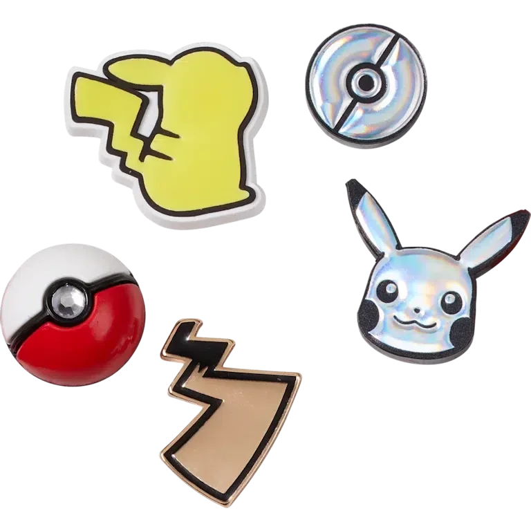 Elevated Pokémon 5-pak Jibbitz-sko-vedhæng Elevated Pokémon 5-pak Jibbitz-sko-vedhæng