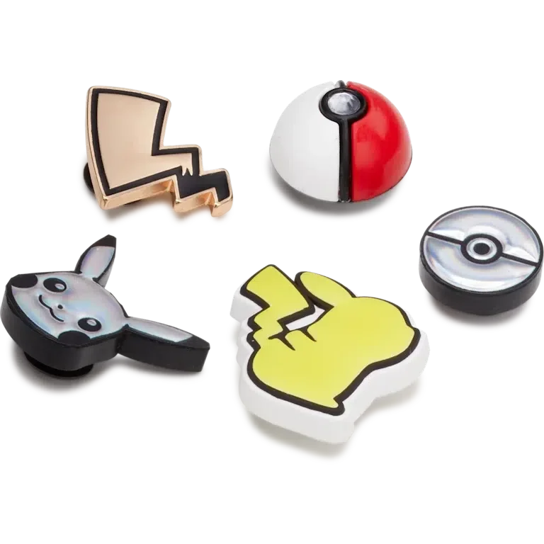 Elevated Pokémon 5-pak Jibbitz-sko-vedhæng Elevated Pokémon 5-pak Jibbitz-sko-vedhæng