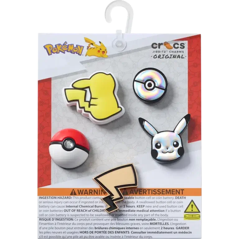 Elevated Pokémon 5-pak Jibbitz-sko-vedhæng Elevated Pokémon 5-pak Jibbitz-sko-vedhæng