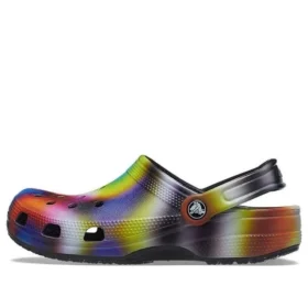 Farverige Crocs Beach unisex flerfarvede sorte Sandaler
