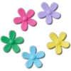 Flower Power 5-pak Jibbitz-vedhæng