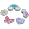Funky Girly Icons 5-pak Jibbitz-vedhæng
