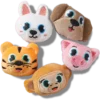 Fuzzy Animal 5-pak Jibbitz-vedhæng